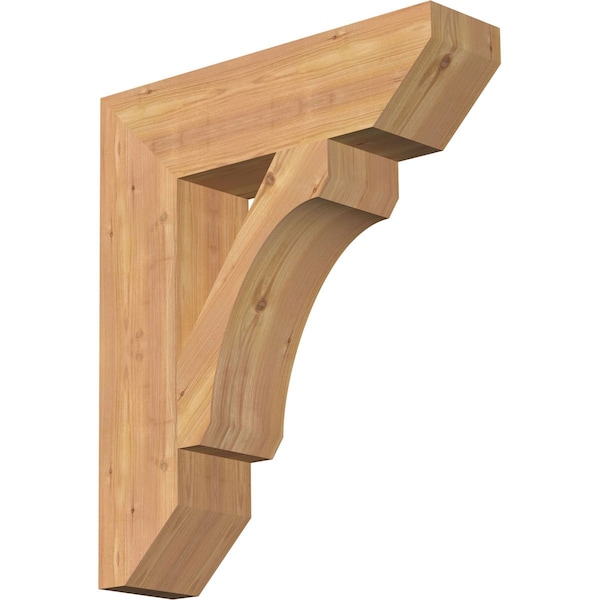 Ekena Millwork Legacy Slat Smooth Bracket, Western Red Cedar, 5 1/2"W x 22"D x 26"H BKT06X22X26LEC06SWR - main
